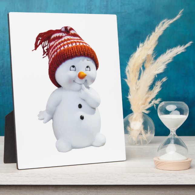 PLACA EXPOSITORA CUTE PLAYFUL SNOWMAN (Lado)
