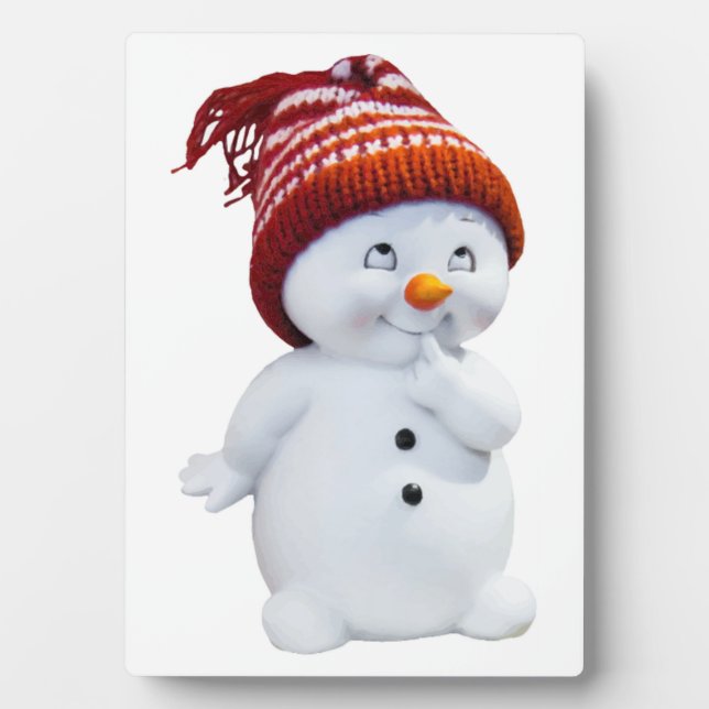 PLACA EXPOSITORA CUTE PLAYFUL SNOWMAN (Frente)