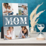 Placa Expositora Cute te te amo foto del Día de la Madre<br><div class="desc">Cute I Love You Mom's Day Photo Plaque incluye cuatro de tus fotos favoritas con el texto "I love you Mom" en la moderna tipografía en blanco. Diseñado por ©Evco Studio www.zazzle.com/store/evcostudio</div>