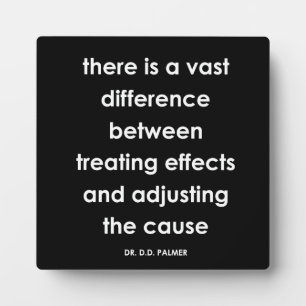 Placa Expositora D.D. Palmer Chiropractic Quote Series Plaque
