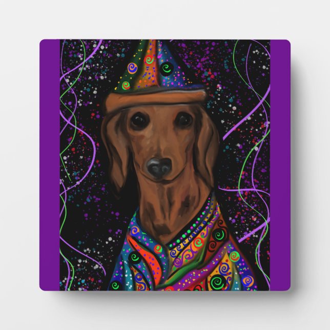 PLACA EXPOSITORA DACHSHUND (Frente)