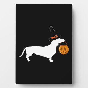 Placa Expositora (Dachshund Halloween)