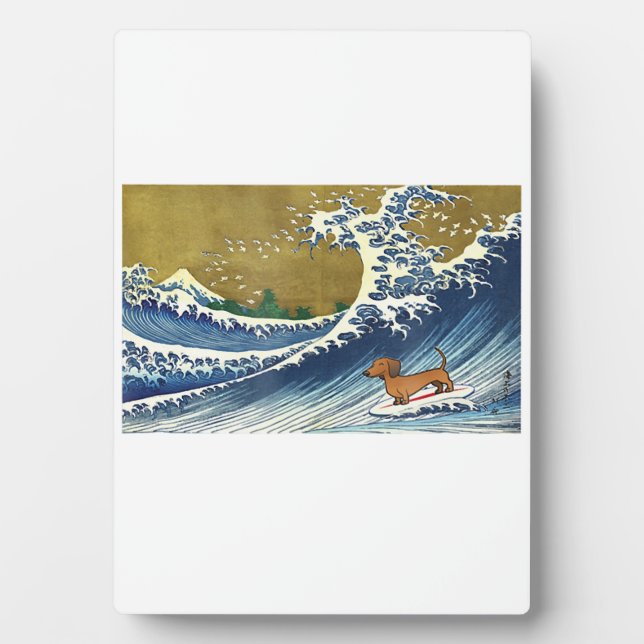 Placa Expositora Dachshund - Perro Wiener (Frente)