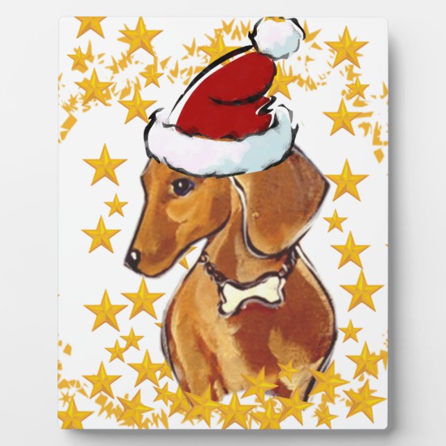 PLACA EXPOSITORA DACHSHUND ROJO (Frente)