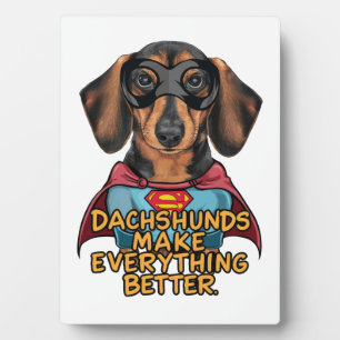 Placa Expositora Dachshunds lo hacen mejor