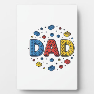 Placa Expositora Dad Building Blocks Vintage Vector Design_1