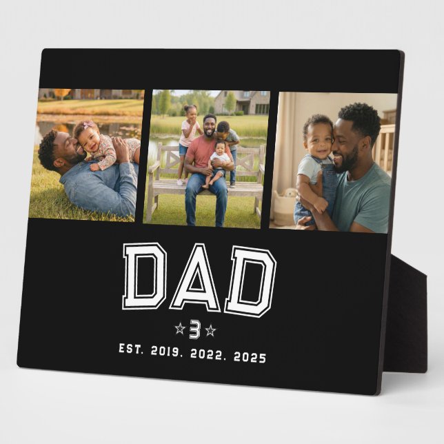 Placa Expositora Dad Established Classic Bold White Black 3 Photo (Lado)