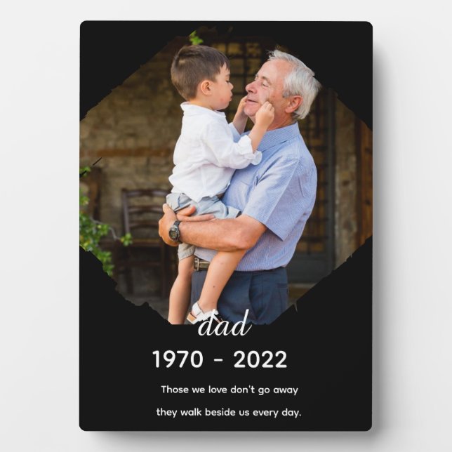 Placa Expositora Dad Memorial Tabletop Plaque with Easel (Frente)