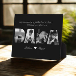 Placa Expositora Dadá blanco y negro por el Día del Padre Collage d