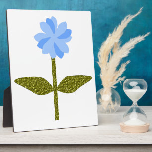 Placa Expositora Daisy Flower Bonito Blue Plaque