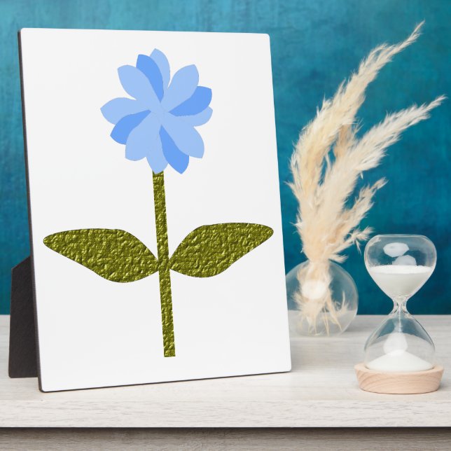 Placa Expositora Daisy Flower Bonito Blue Plaque (Lado)