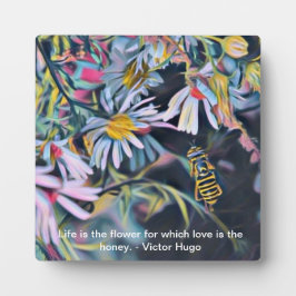 Placa Expositora Daisy y Bee 5 x 5 Tabletop Foto con Easel