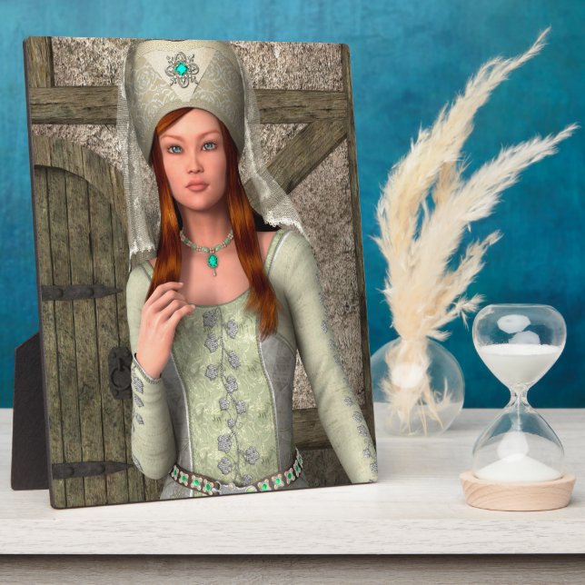 Placa Expositora Dama Medieval (Lado)