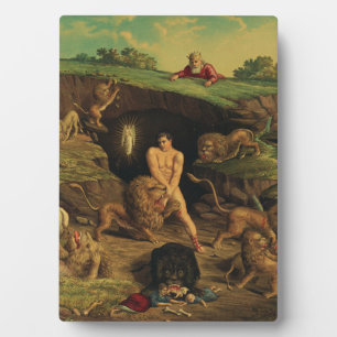 Placa Expositora Daniel en la guarida de los Leones