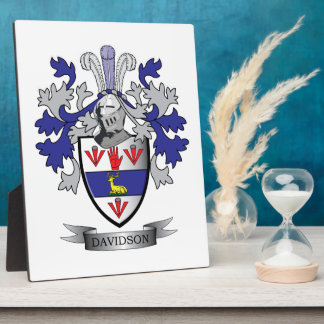 Placa Expositora Davidson Family Crest Coat of Arms