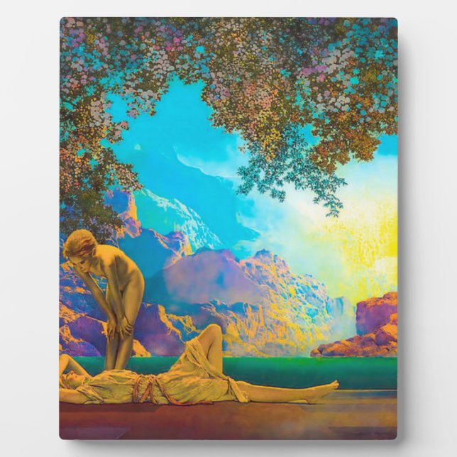Placa Expositora Daybreak Maxfield Parrish (Frente)