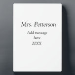 Placa Expositora De vuelta a la apreciación de los profesores escol<br><div class="desc">Diseño</div>