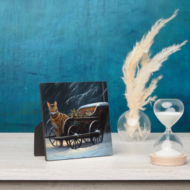 Placa Expositora Decoración de los Navidades de Snowy Sleigh Ride (in situ)