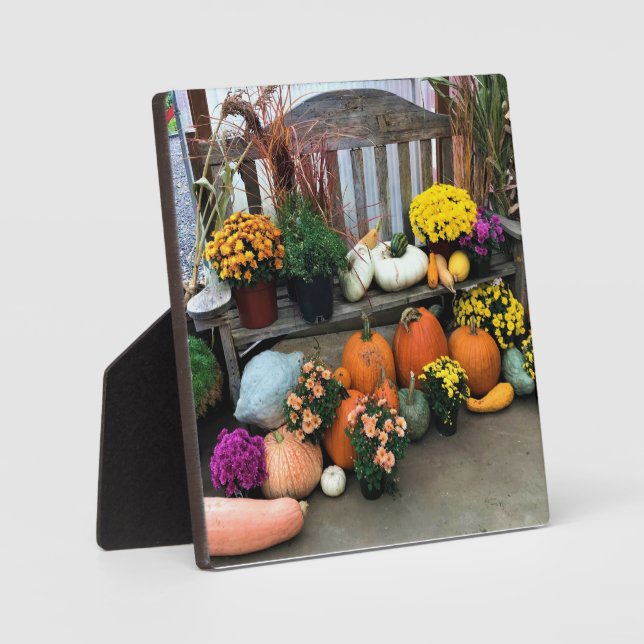 Placa Expositora Decoración de otoño (Anverso)