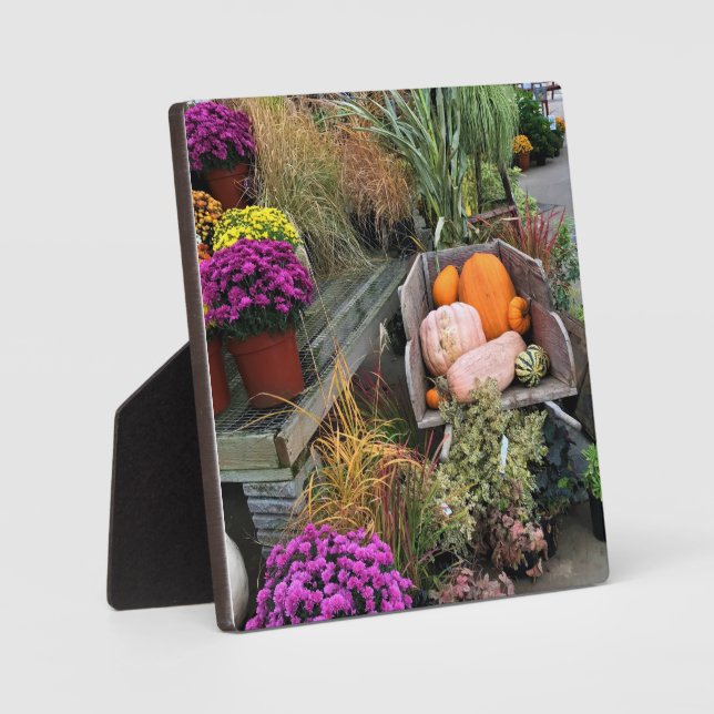 Placa Expositora Decoración de otoño (Anverso)