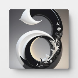 Placa Expositora decoración de paredes blancas y negras para el sal