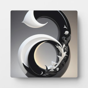 Placa Expositora decoración de paredes blancas y negras para el sal