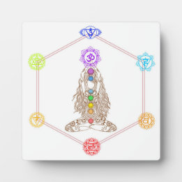 Placa Expositora Decoración de tabletop Chakra