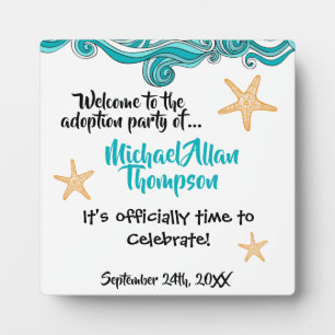 Placa Expositora Decoración del signo de bienvenida de la adopción 