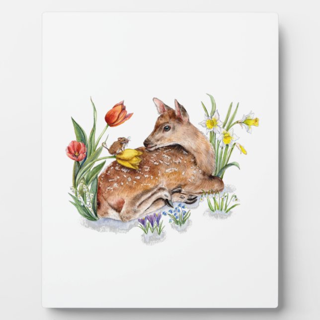 Placa Expositora Deer de primavera (Frente)