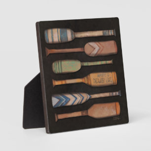 Placa Expositora Deerwood Lake Oars Rústica Inespirivitalidad Plaqu