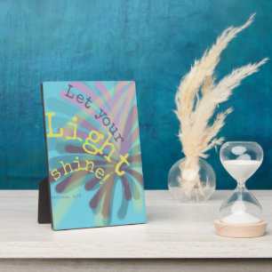 Placa Expositora Deja que tu luz brille