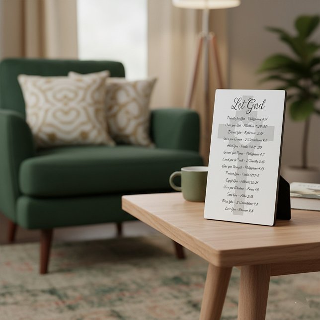 Placa Expositora Dejemos que la escritura de Dios sea inspiración (Subido por el creador)