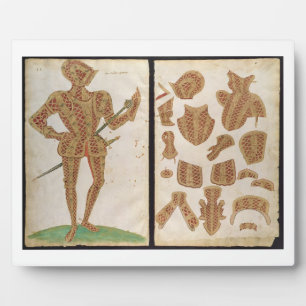 Placa Expositora Demanda de Armor para Sir Christopher Hatton, 1589
