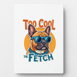 Placa Expositora Demasiado genial para buscar Bulldog Francés Gafas