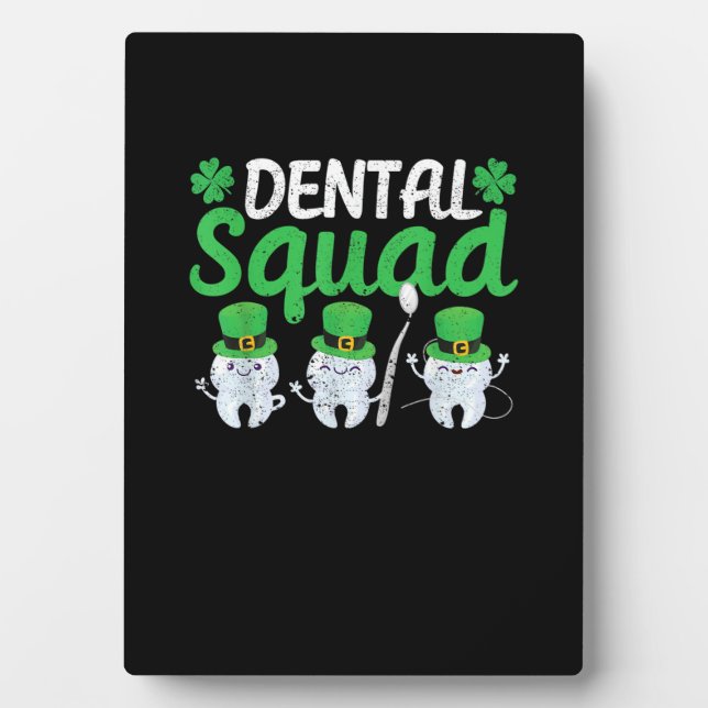 Placa Expositora Dental Squad Leprechaun Teys St Patricks Day Toot (Frente)