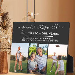 Placa Expositora Desaparecido de este Mundo 3 Foto Negra Conmemorac