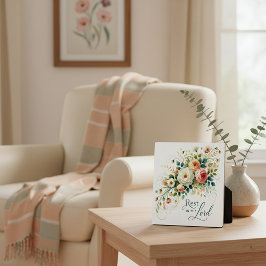 Placa Expositora Descanse en la floral del Señor