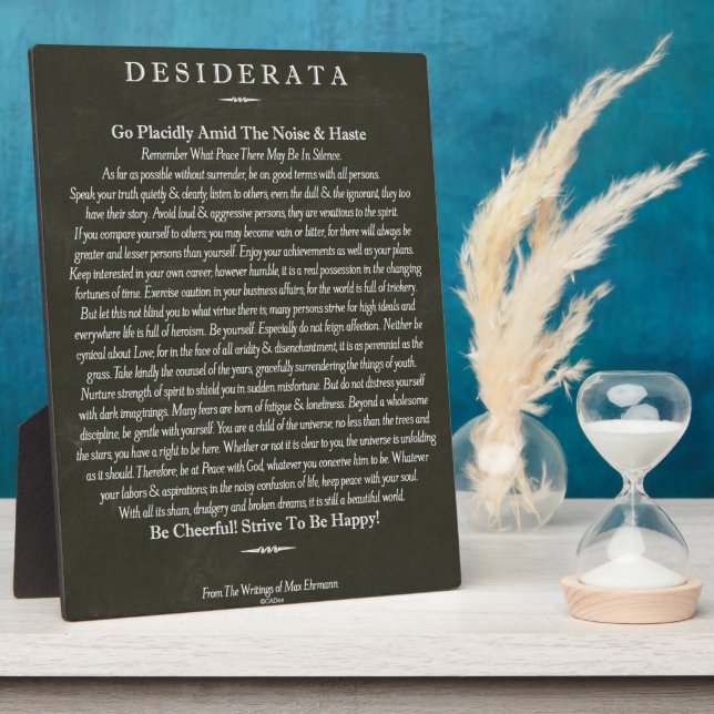 Placa Expositora Desiderata Blackboard Chalk Art (Lado)