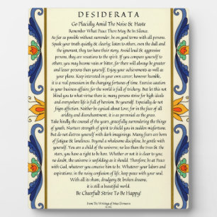 Placa Expositora Desiderata clásica con flor
