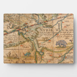 Placa Expositora Detalle de África desde un globo