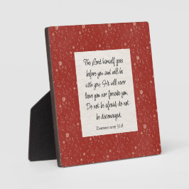 Placa Expositora Deuteronomio 31:8 Biblia Verse Image