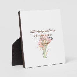 Placa Expositora Deuteronomio 31:8 El Señor Va Ante Ti