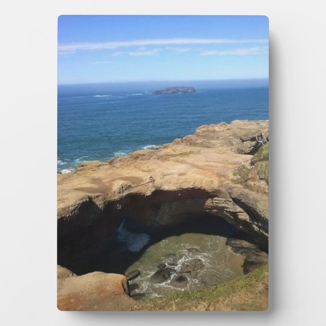 Placa Expositora Devil's Punchbowl & Otter Rock, OR (Frente)