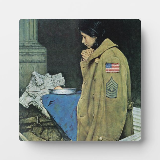 Placa Expositora Día de Acción de Gracias para los Refugiados (Frente)