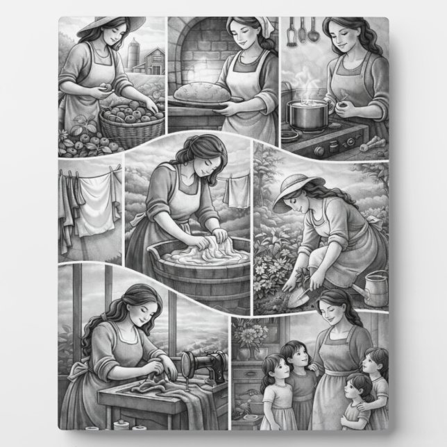 Placa Expositora Día de la Madre Abuela Mamá (Frente)