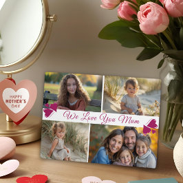 Placa Expositora Día de la Madre de cuatro fotos de escritura moder