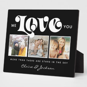 Placa Expositora Día de la madre te queremos Collage de fotos famil