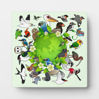 Placa Expositora Día de la Tierra Birdorable