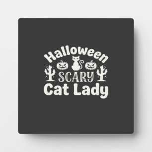Placa Expositora Día de las Brujas Señora Gato Espantoso_1
