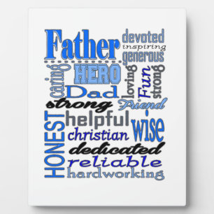 Placa Expositora Día de las palabras del padre papá papá papá papá 